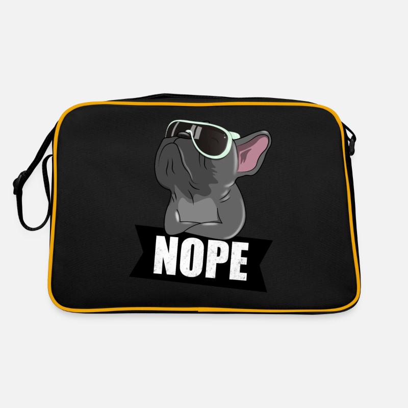 Bouledogue français: NOPE Sac Retro
