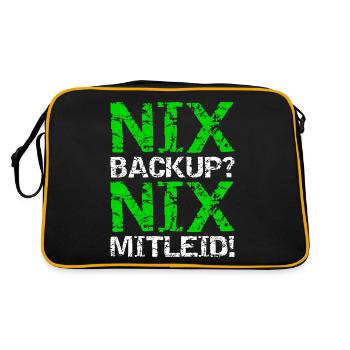 Nix Backup Nix Pity Disk Save Admin - Retro Bag - black/gold - Back