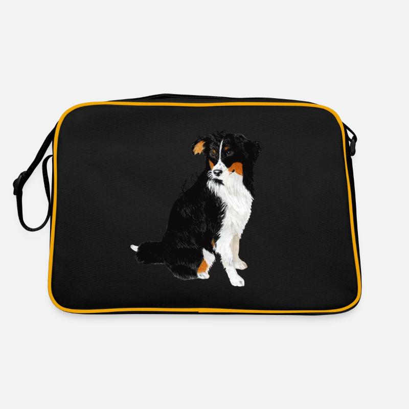 Aussie Nanouk, Seated - Watercolour Retro Bag