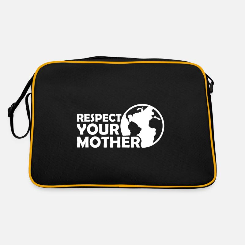 Respect your mother climate change ecology saying Retro Bag