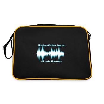 Les radioamateurs le font avec plus de fréquence - Sac Retro - noir/or - Dos