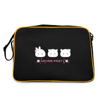 Sakura Cherry Blossom - Printemps Japon Hanami Party - Sac Retro - noir/or - Dos
