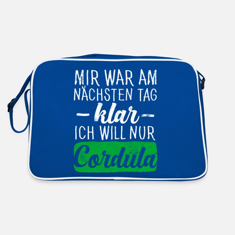 MIR WAR AM NÄCHSTEN TAG KLAR, ICH WILL NUR CORDULA Retro Tasche
