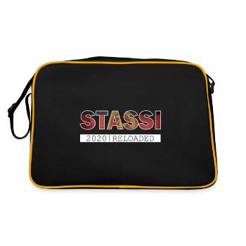 DDR STASSI Berlin reloaded gift - Retro Bag - black/gold - Back