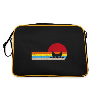 Chat cadeau animaux enfants animaux - Sac Retro - noir/or - Dos