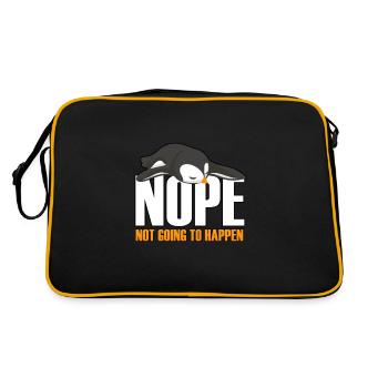 Ne pas faire de la pêche - Sac Retro - noir/or - Dos