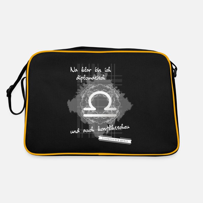 Libra saying Retro Bag