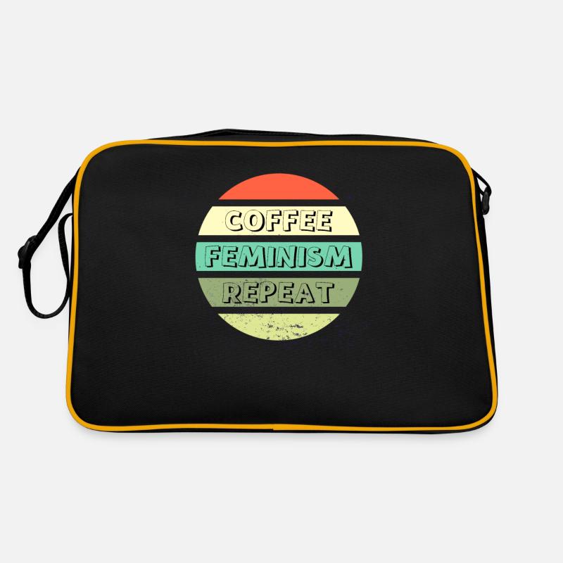 Coffee Feminism Repeat Retro Tasche