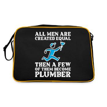 All Men Are Created Equal - Retro Tasche - Schwarz/Gold - Hinten