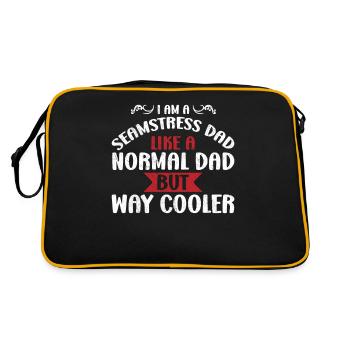 Je suis un papa couturière - Sac Retro - noir/or - Dos