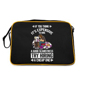 If You Think It Is Expensive To Hire - Retro Bag - black/gold - Back