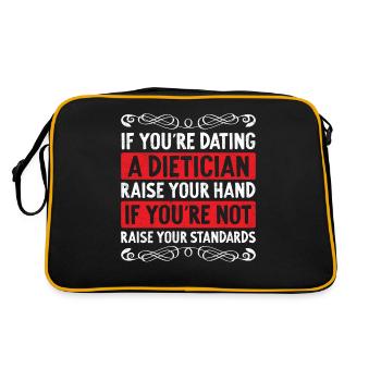 Si vous sortez avec un diététicien - Sac Retro - noir/or - Dos