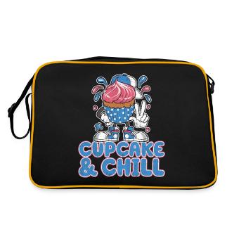 Cupcake And Chill Cupcake Character - Retro Bag - black/gold - Back