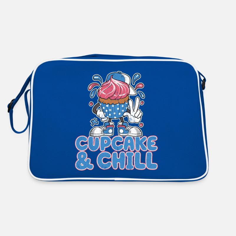Cupcake And Chill Cupcake Character Retro Tasche