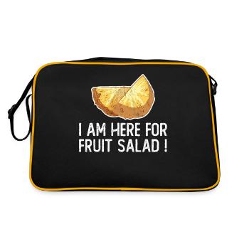 I Am Here For Fruit Salad - Retro Bag - black/gold - Back