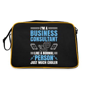 Je suis un consultant en affaires - Sac Retro - noir/or - Dos