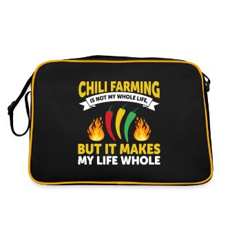Chili Farming Is Not My Whole Life - Retro Bag - black/gold - Back