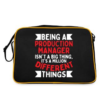Being A Production Manager - Retro Bag - black/gold - Back