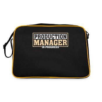 Production Manager In Progress - Retro Bag - black/gold - Back