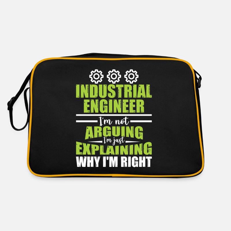Industrial Engineer I Am Not Arguing Retro Bag