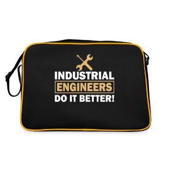 Industrial Engineers Do It Better - Retro Bag - black/gold - Back