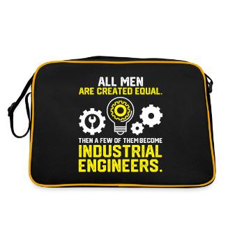 All Men Are Created Equal - Retro Tasche - Schwarz/Gold - Hinten