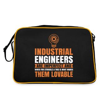 Les ingénieurs industriels sont imparfaits - Sac Retro - noir/or - Dos