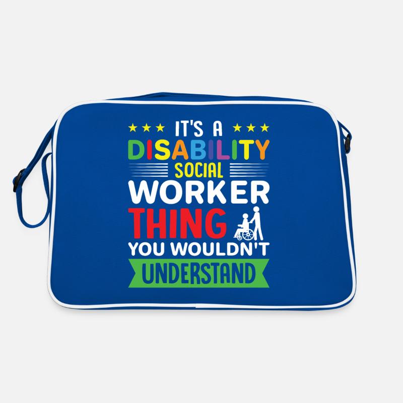 It Is A Disability Social Worker Thing Retro Bag