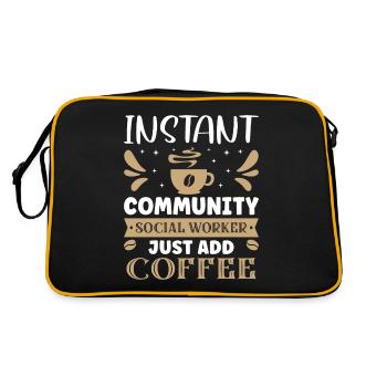 Instant Community Social Worker - Retro Bag - black/gold - Back