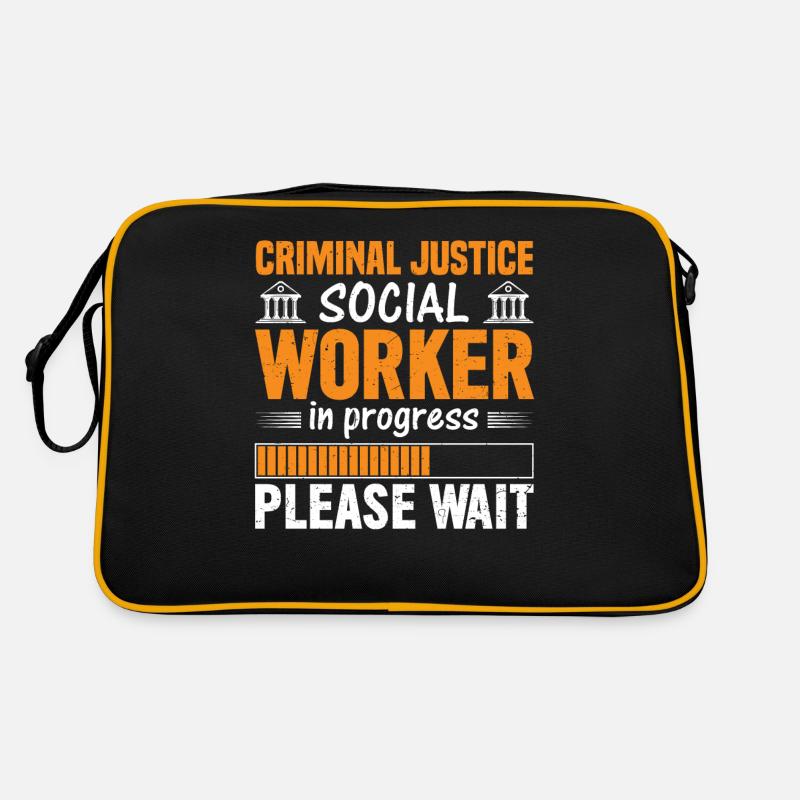Criminal Justice Worker In Progress Retro Tasche