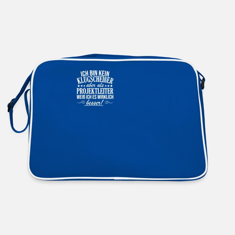 Ich Bin Klugscheiber Aber Projektleiter Retro Tasche