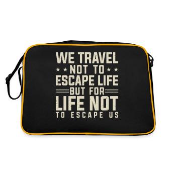 Voyage Voyage Escapade Vacances Touriste - Sac Retro - noir/or - Dos