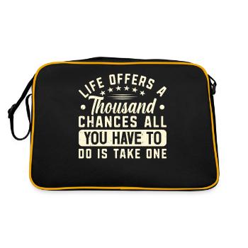 Voyage Voyage Escapade Vacances Touriste - Sac Retro - noir/or - Dos