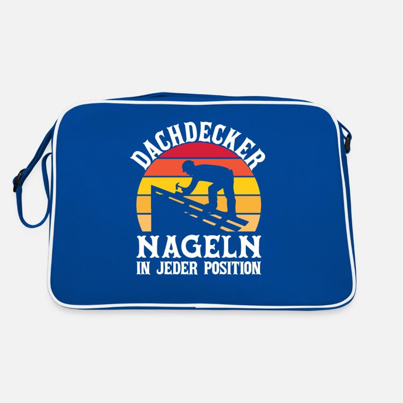 Dachdecker Nageln In Jeder Position Retro Tasche
