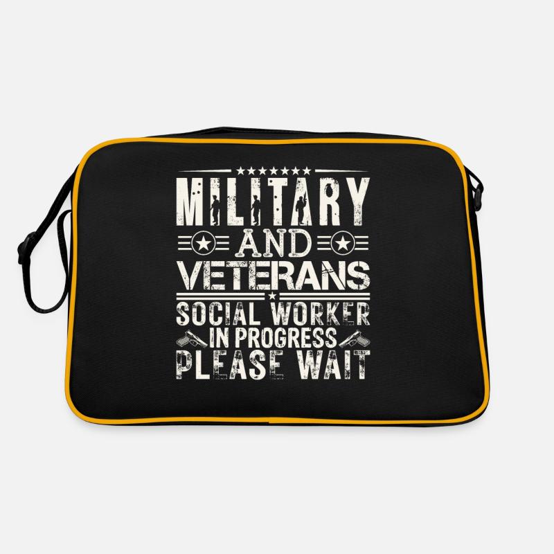 Military & Veterans Worker In Progress Retro Bag