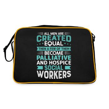 All Men Are Created Equal - Retro Tasche - Schwarz/Gold - Hinten