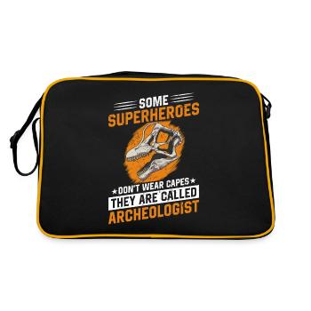 Archaeology Job Profession Work Archaeologist - Retro Bag - black/gold - Back