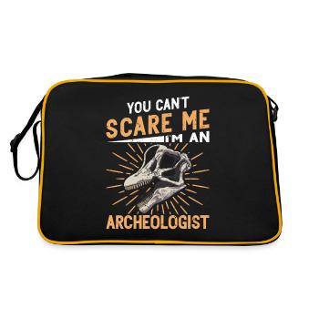 Archaeology Job Profession Work Archaeologist - Retro Bag - black/gold - Back