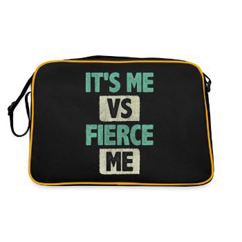 It's Me vs Fierce Me Inspire Encouragement - Retro Bag - black/gold - Back