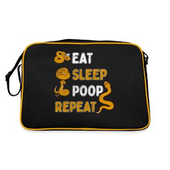 Serpent Chuchoteur Python Boa Reptile Serpent Serpent - Sac Retro - noir/or - Dos