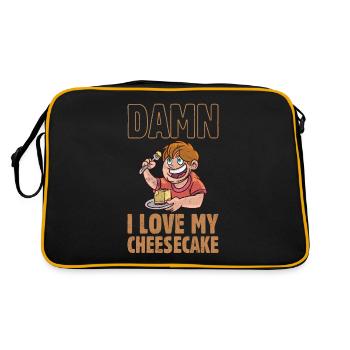 J’adore mon cheesecake Dessert Gourmand Boulanger - Sac Retro - noir/or - Dos