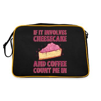 S’il s’agit de gâteau au fromage et de café, comptez-moi dans - Sac Retro - noir/or - Dos