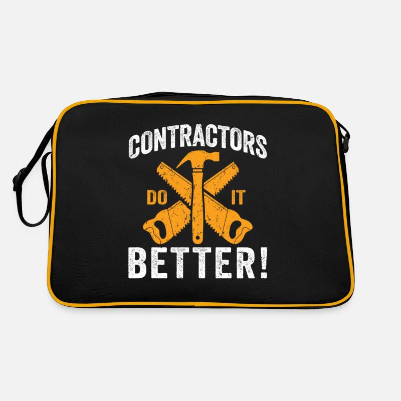 Contractors Do It Better Construction Handyman Retro Bag