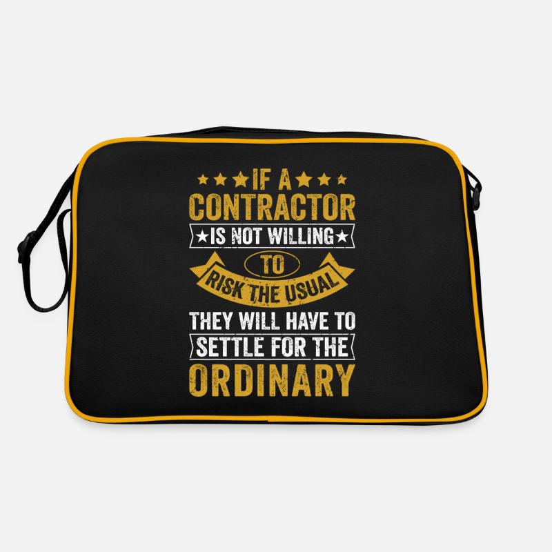 Entrepreneur général Construction Bricoleur Constructeur Sac Retro