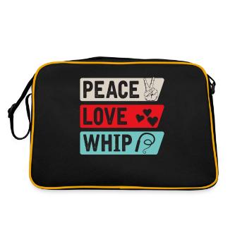 Peace Love Whip Music Instruments - Retro Bag - black/gold - Back