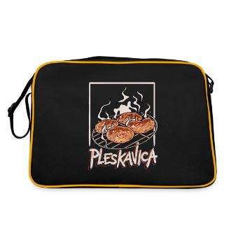 Pleskavica Balkan Meat Sur le gril - Sac Retro - noir/or - Dos