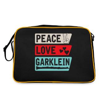 Garklein Recorder Instrument de musique - Sac Retro - noir/or - Dos