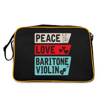 Baritone Violin Instrument Orchestra - Retro Bag - black/gold - Back