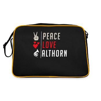 Althorn Musical Instrument Alto Horn - Retro Bag - black/gold - Back