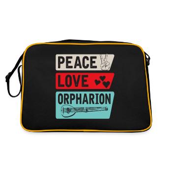 Orpharion Instrument de musique à cordes - Sac Retro - noir/or - Dos